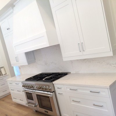 White cabinets