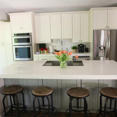 White cabinets