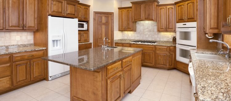 Dream Kitchen With Granite Counters, Hardwood Cabinetry, Custom Lighting